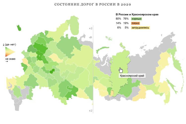Состояние дорог в России — 2020
